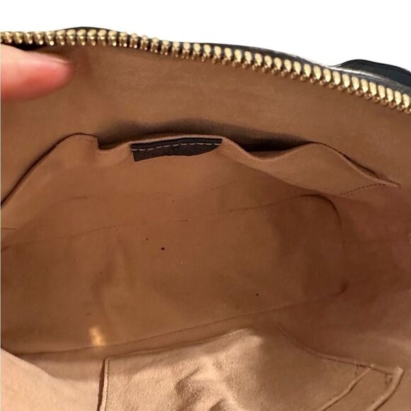 Gucci Navy Blue Leather Ophidia Dome Bag with Red Stripe - Picture 10 of 15